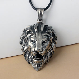 Lion Head Pendant & Necklace - singaporepromotion