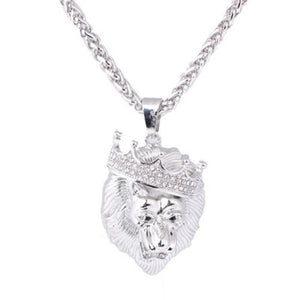 Full Iced Rhinestone An crown Lion - singaporepromotion