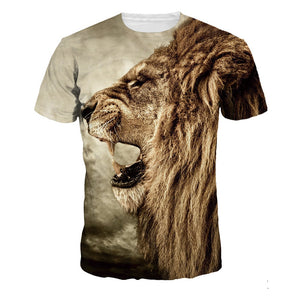 Animal Lion T-Shirt Men 3d Tshirt - singaporepromotion