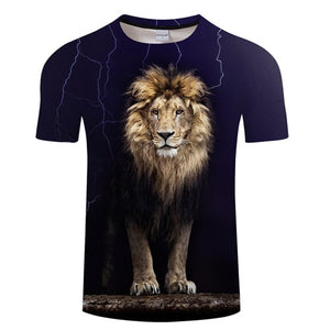 Lion 3D Animal tshirt - singaporepromotion