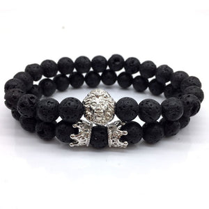 Lion Head & Crown Bracelet - singaporepromotion