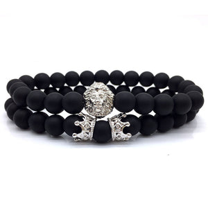 Lion Head & Crown Bracelet - singaporepromotion