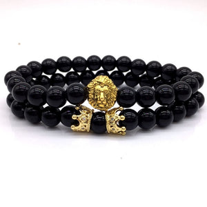 Lion Head & Crown Bracelet - singaporepromotion